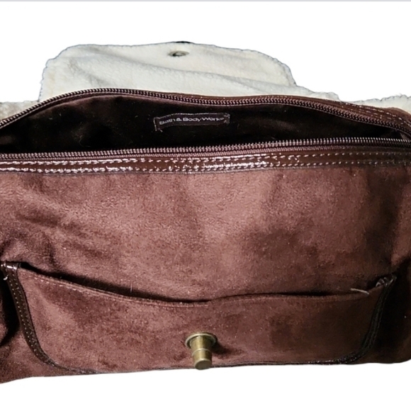 Bath & Body Works Suede and Sherpa Purse - Picture 6 of 7